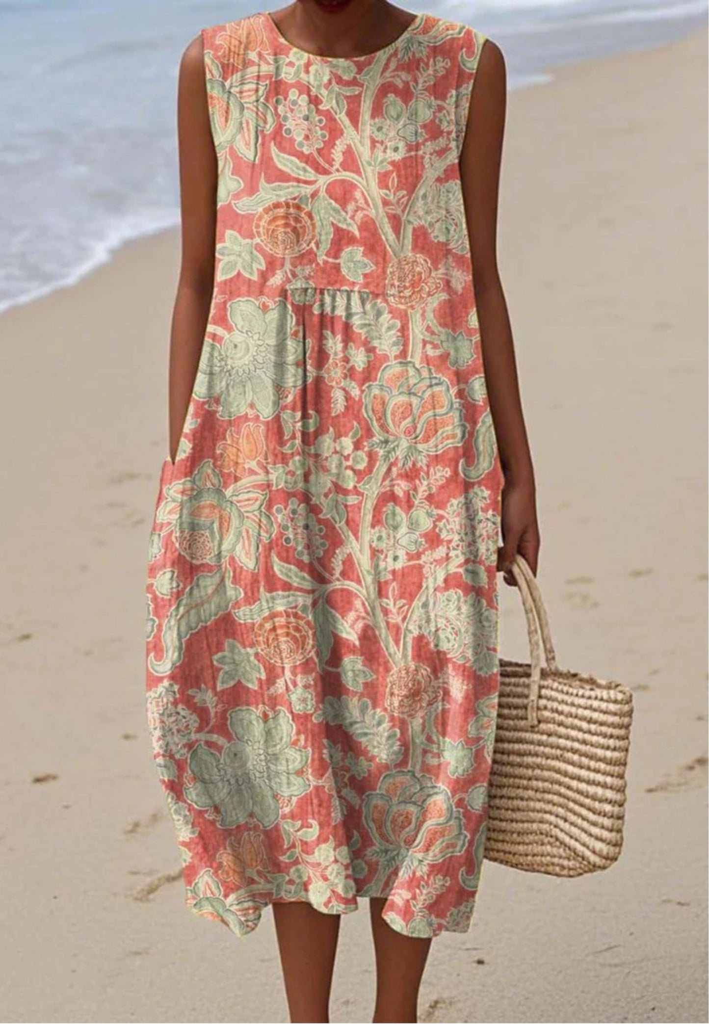 HAZEL | SUKIENKA Z WZOREM KWIATOWYM W STYLU RETRO