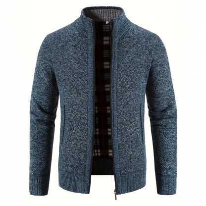 Ciepły Rozpinany Sweter Dzianinowy (Męskie)