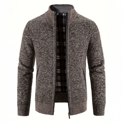 Ciepły Rozpinany Sweter Dzianinowy (Męskie)