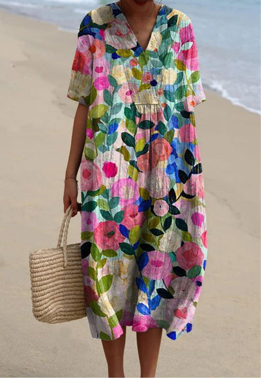 FLORA | KWIATOWA SUKIENKA W OGRODOWY WZÓR